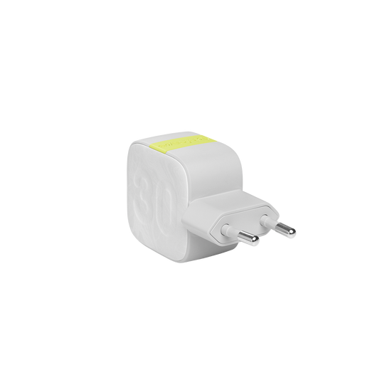 InstantCharger 30W 2 USB - White - Compact USB-C and USB-A PD charger - Detailshot 2